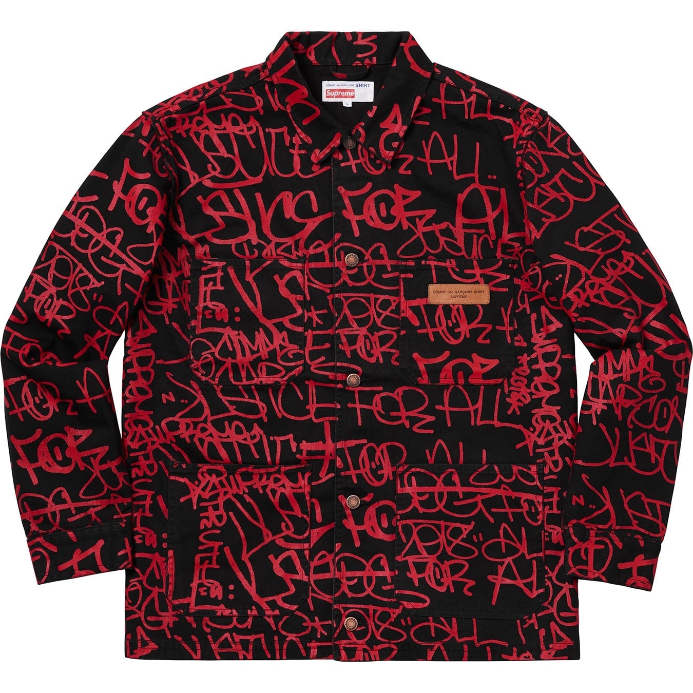 Supreme®/Comme des Garçons SHIRT® Printed Canvas Chore Coat view 2